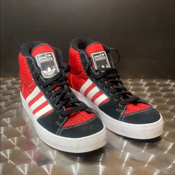 adidas Shoes Adidas Dakota Redblack Plaid Sneakers